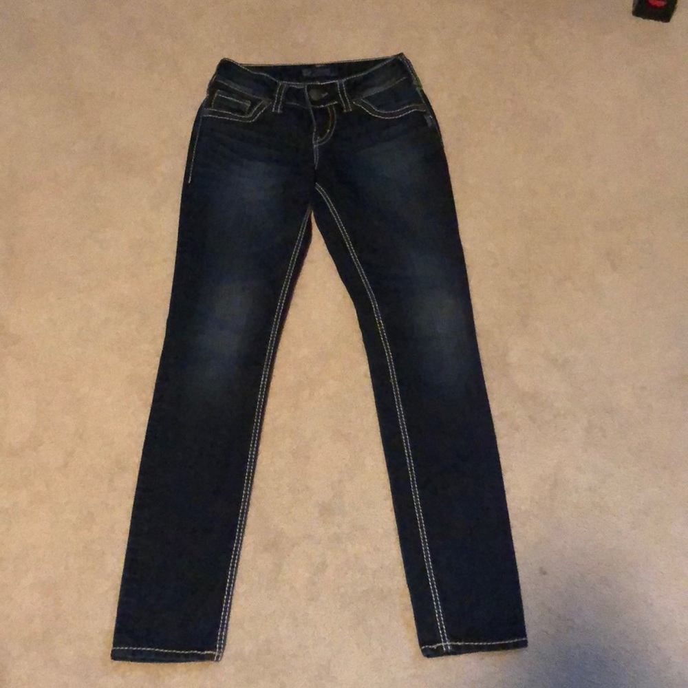 Woman’s Silver Sukiyaki skinny Jeans-size 26
